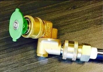 PIVOTING QC NOZZLE HOLDER-1/4 QC PLUG X 1/4 QC